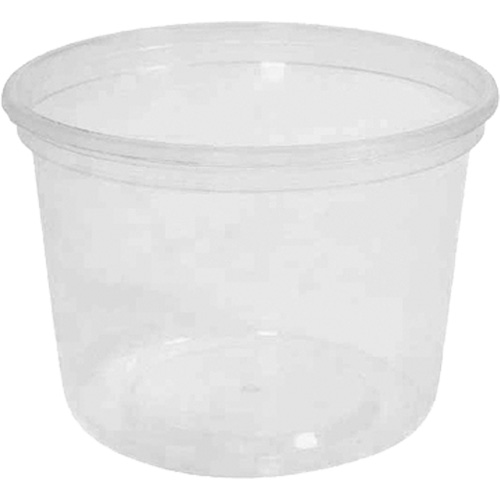 MicroGourmet 16 oz. Clear Deli Container without Lid, Plastic, Round Air Extreme Inc.