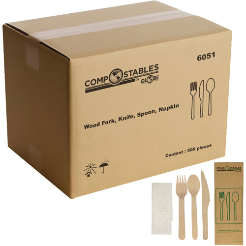 Wood Cutlery Set in Paper Bag Air Extreme Inc.
