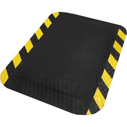 Tapis Hog Heaven, Losange, 2' x 3' x 5/8", Noir/Jaune, Nitrile Air Extreme Inc.