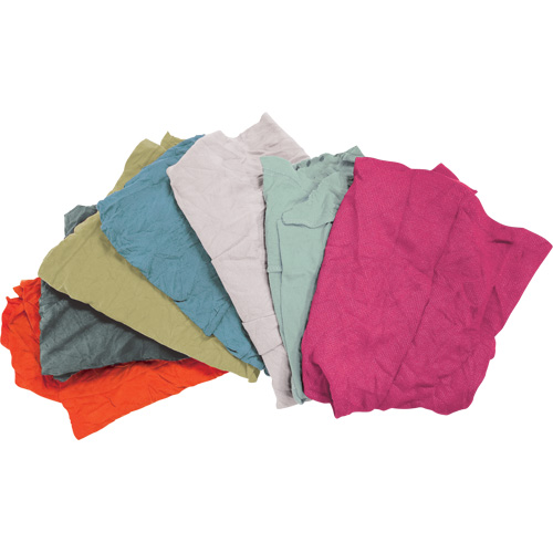 Recycled Material Wiping Rags, Terrycloth, Mix Colours, 25 lbs. Air Extreme Inc.