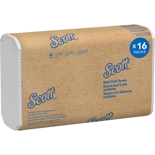 Scott&reg; 100% Recycled Fiber Multifold Paper Towels, 1 Ply, 9-2/5" L x 9-1/5" W, 250 /Pack Air Extreme Inc.