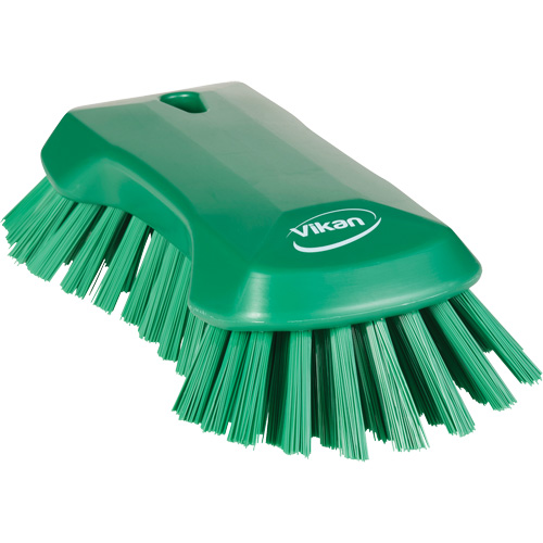 Hand Brush, Extra Stiff Bristles, 9-1/10" Long, Green Air Extreme Inc.