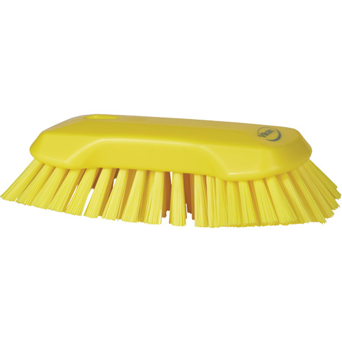 Hand Brush, Extra Stiff Bristles, 9-1/10" Long, Yellow Air Extreme Inc.
