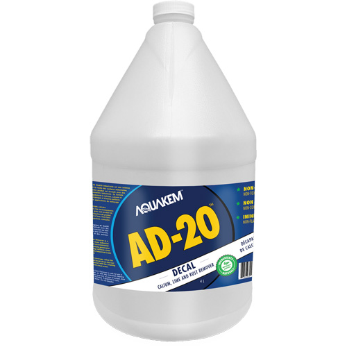 D&eacute;tachant &eacute;cologique de qualit&eacute; industrielle pour le calcium, chaux et rouille AD2 Decal &eacute;tiquette blanche, Cruche Air Extreme Inc.