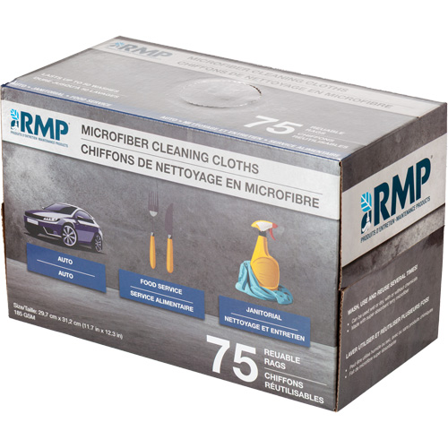 Chiffons lavables pour le nettoyage, Microfibre, Blanc Air Extreme Inc.