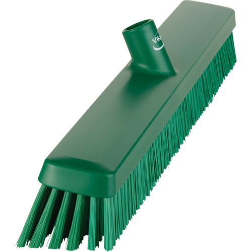 Heavy-Duty Push Broom, Fine/Stiff Bristles, 24", Green Air Extreme Inc.
