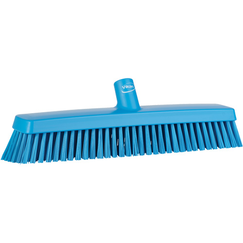 Push Broom Head, Fine/Stiff Bristles, 16-1/2", Polyester/Polypropylene, Blue Air Extreme Inc.