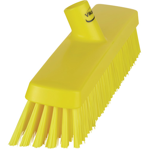 Push Broom Head, Fine/Stiff Bristles, 16-1/2", Polyester/Polypropylene, Yellow Air Extreme Inc.