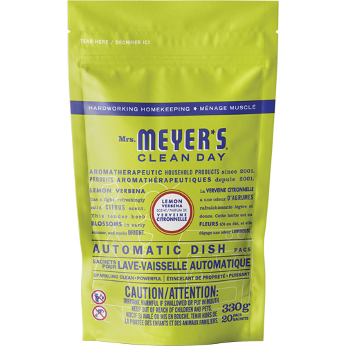 Sachets de d&eacute;tergent pour lave-vaisselle automatique Mrs. Meyer's Clean Day, Capsules, 330 g, Verveine citronnelle Air Extreme Inc.
