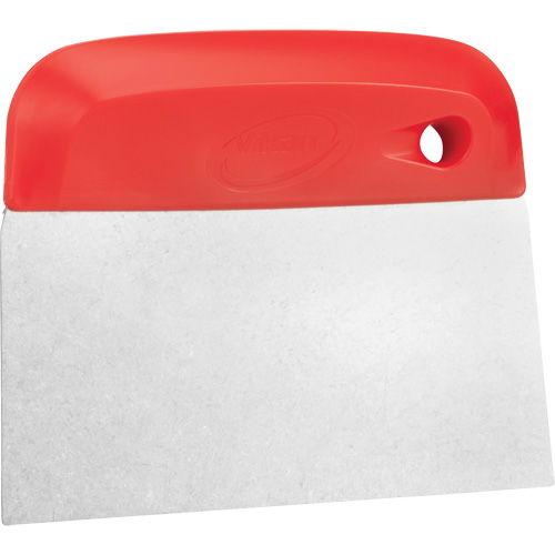 Flexible Stainless Steel Dough Cutter/Scraper, Red, 4-1/2" W x 5-3/4" L Air Extreme Inc.
