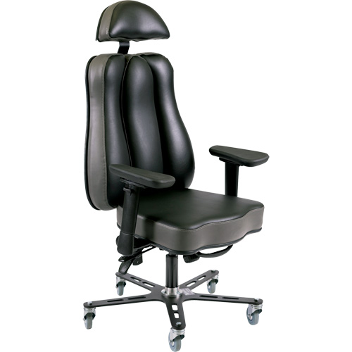 Synergo II 24h Ergonomic Chair, Vinyl, Black/Grey, 350 lbs. Capacity Air Extreme Inc.