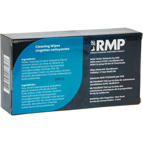 X-Large Cleaning Wipes, 80 Wipes, 8" x 8" Air Extreme Inc.