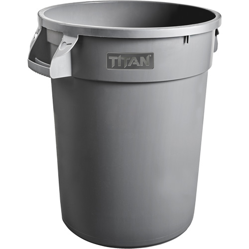 Grey Titan Garbage Container, Plastic, 20 US gal. Air Extreme Inc.