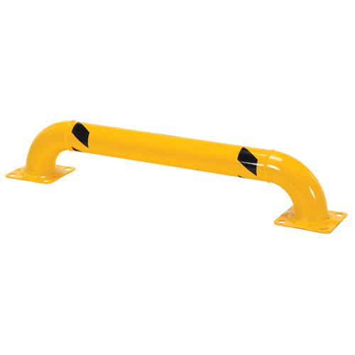 Garde-corps &agrave; profil bas pour rayonnages, 4' la x 0,75' h, Jaune Air Extreme Inc.
