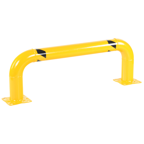 Garde-corps &agrave; profil bas pour rayonnages, 4' la x 1,4' h, Jaune Air Extreme Inc.