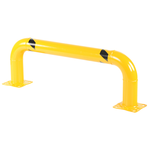 Garde-corps &agrave; profil bas pour rayonnages, 4' la x 1,4' h, Jaune Air Extreme Inc.
