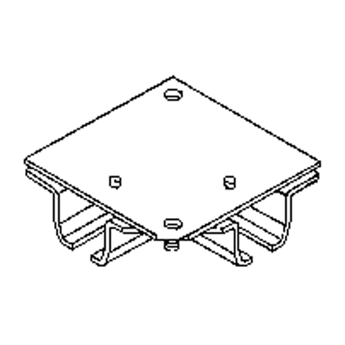 Ceiling Mount Curtain Partition 90° Corner Connector Air Extreme Inc.