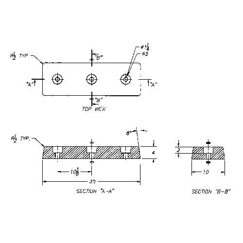 Molded Rubber Dock Guards, Rubber, 30" W x 4" D x 10" H Air Extreme Inc.