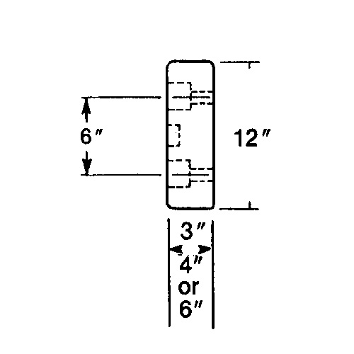 Molded Rubber Dock Guards, Rubber, 30" W x 4" D x 10" H Air Extreme Inc.