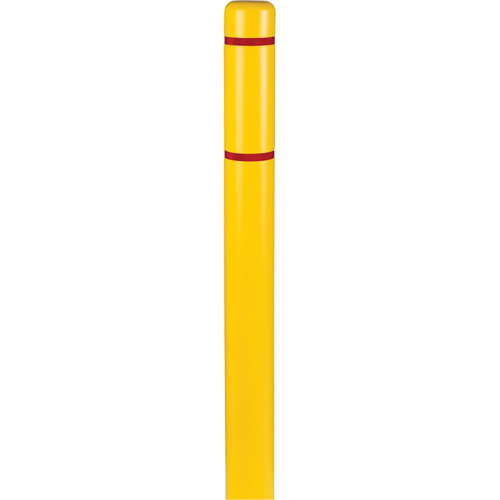 Polyethylene Bollard Covers, 4-1/2" Dia. x 52" L, Yellow Air Extreme Inc.