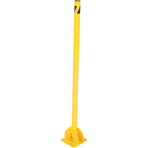 Fold-Down Bollards, Steel, 42" H x 1-3/4" W, Yellow Air Extreme Inc.