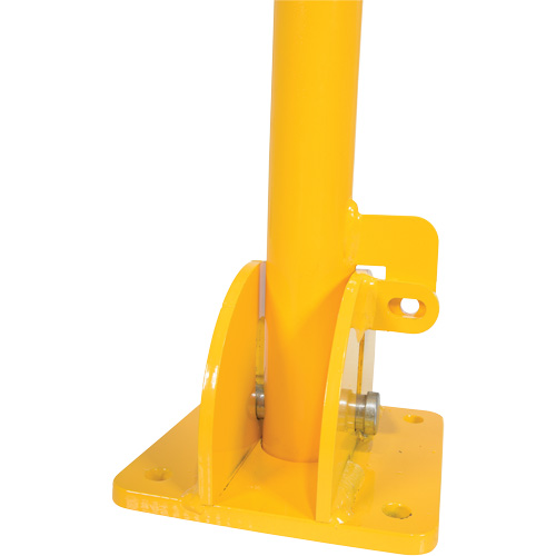 Fold-Down Bollards, Steel, 42" H x 1-3/4" W, Yellow Air Extreme Inc.