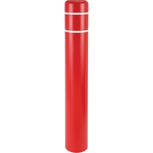 Polyethylene Bollard Covers, 4-1/2" Dia. x 64" L, Red Air Extreme Inc.