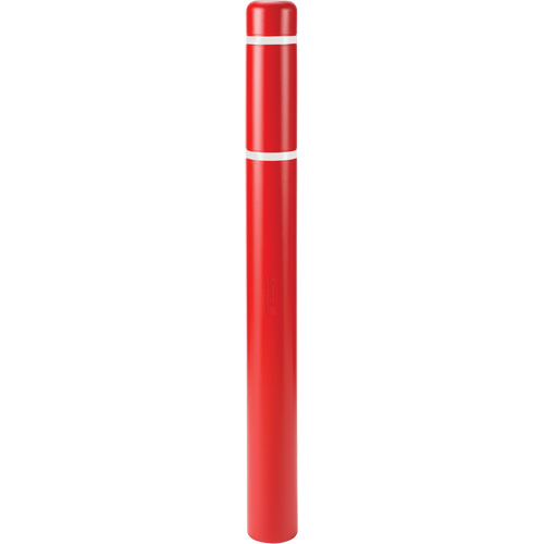 Polyethylene Bollard Covers, 6-5/8" Dia. x 60" L, Red Air Extreme Inc.