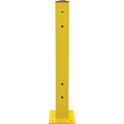 Poteau double pour barri&egrave;re de s&eacute;curit&eacute;, Acier, 5" lo x 44" h, Jaune s&eacute;curit&eacute; OSHA Air Extreme Inc.