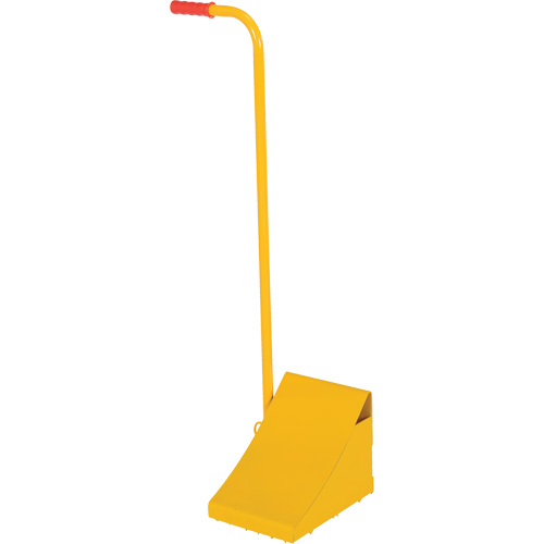 Ergo Handle Wheel Chock, Steel, Yellow, 8" W x 10-3/4" D x 9-1/8" H Air Extreme Inc.