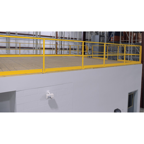 Mezzanine Safety Gate, 68-1/2" L x 42" H, 80-1/16" Raised, Yellow Air Extreme Inc.
