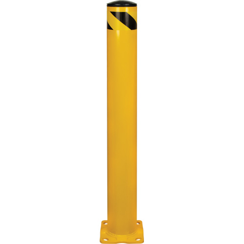 Safety Bollard, Steel, 42" H x 5-1/2" W, Yellow Air Extreme Inc.