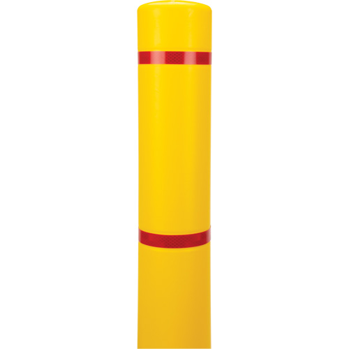 Capuchon en poly&eacute;thyl&egrave;ne pour borne de protection, 4-1/2" dia. x 64" l, Rouge/Jaune Air Extreme Inc.