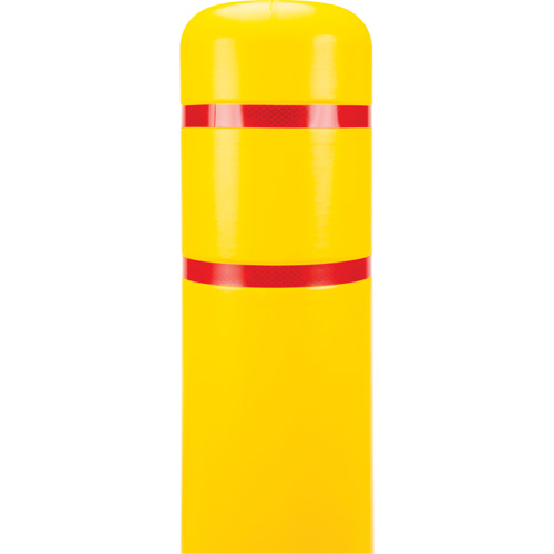 Capuchon en poly&eacute;thyl&egrave;ne pour borne de protection, 6-5/8" dia. x 60" l, Rouge/Jaune Air Extreme Inc.