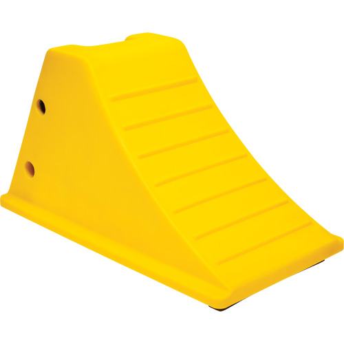 Cales de roue avec surface antid&eacute;rapante en caoutchouc, Polyur&eacute;thane, Jaune, 11-1/4" la x 21" p x 12-1/4" h Air Extreme Inc.