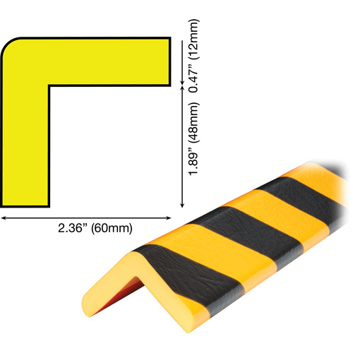 Butoir de protection de coin mod&egrave;le H Plus 1M Air Extreme Inc.