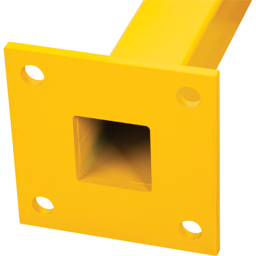Poteau de coin pour garde-corps l&eacute;gers, Acier, 42" h, Jaune s&eacute;curit&eacute; OSHA Air Extreme Inc.