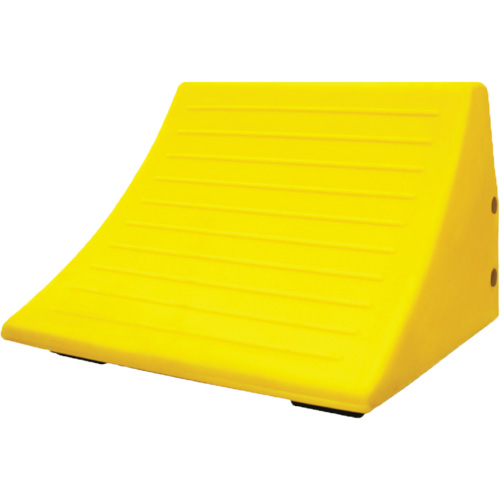 70 Ton Large Equipment Wheel Chock with Handle, Urethane, Yellow Air Extreme Inc.