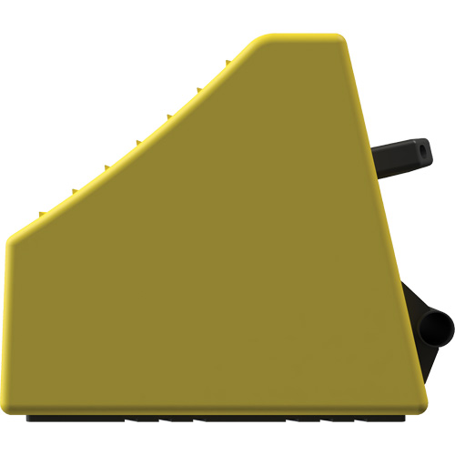 Cale de roue ultra-robuste pour l'exploitation mini&egrave;re Checkers Safety, PEHD, Jaune, 14-1/2" la x 17-1/2" p x 16" h Air Extreme Inc.