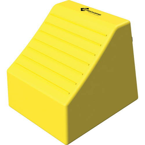 Checkers Safety Heavy-Duty Ultra Class Mining Wheel Chock without Bracket, HDPE, Yellow, 14-1/2" W x 17-1/2" D x 16" H Air Extreme Inc.