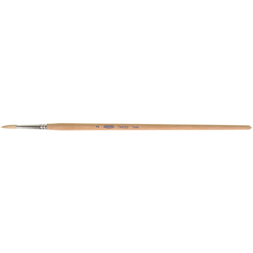 Pure White Bristle Round Marking Paint Brush, 3/16" Brush Width, White China, Wood Handle Air Extreme Inc.