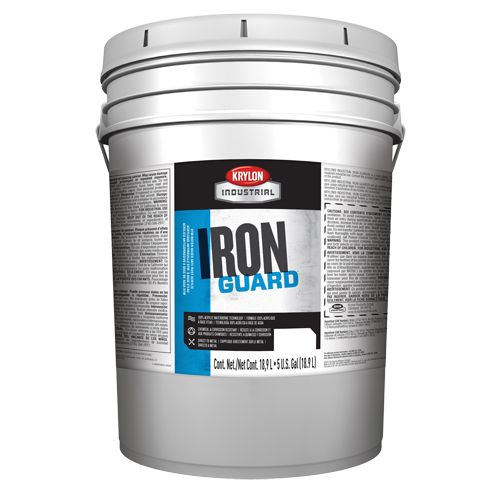 Industrial Iron Guard&reg; Water-Based Enamel, 5 gal., Pail, White Air Extreme Inc.