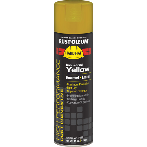 V2100 System Enamel Spray Paint, Industrial Yellow, Gloss, 15 oz., Aerosol Can Air Extreme Inc.