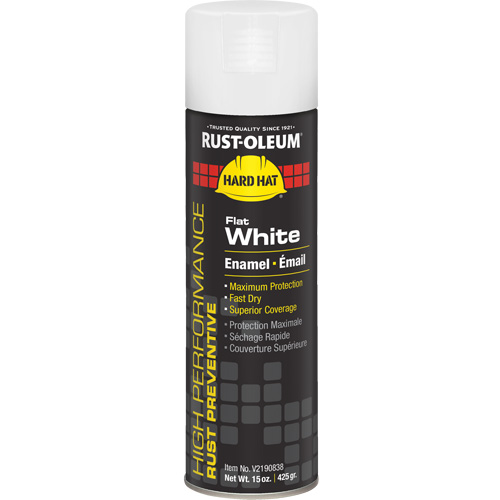 Peinture-&eacute;mail en a&eacute;rosol syst&egrave;me V2100, Blanc mat, Fini mat profond, 15 oz, Canette a&eacute;rosol Air Extreme Inc.