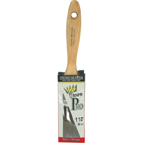 Pinceau droit Pro, Poly/nylon, Manche Bois, Largeur de 1-1/2" Air Extreme Inc.