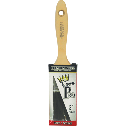 Straight Pro Paint Brush, Poly/Nylon, Wood Handle, 2" Width Air Extreme Inc.