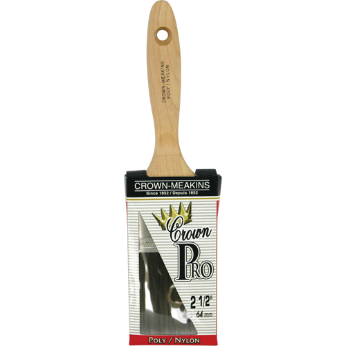Pinceau &agrave; soies angulaires Crown Pro, Poly/nylon, Manche Bois, Largeur de 2-1/2" Air Extreme Inc.