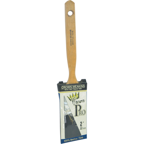Crown Pro Straight Paint Brush, Bristle, Wood Handle, 2" Width Air Extreme Inc.