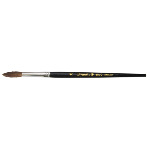 Pinceau pointu &agrave; soies noires pour artiste, Largeur de la brosse de 5,7 mm, Soie de chameau, Manche &agrave; Bois Air Extreme Inc.