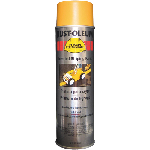 High Performance 2300 System Inverted Striping Spray Paint, Yellow, 18 oz., Aerosol Can Air Extreme Inc.
